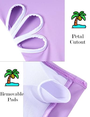 Cuddomper Girls Swimsuit Cut Out One Piece Bathing Suit Adjustable Straps Swimwear with Cover Up Skirt Size 9-16 thumbnail 6