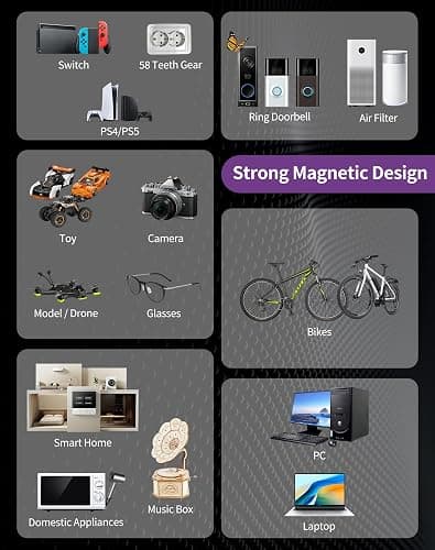 32 in 1 Magnetic Screwdriver Set, Ratchet Screwdriver Set, DIY Combination Flexible Shaft, Detachable T Ratchet Handle, Magnetic S2 Steel Bits, for Furniture, Precision Electrical Appliance Repair thumbnail 8