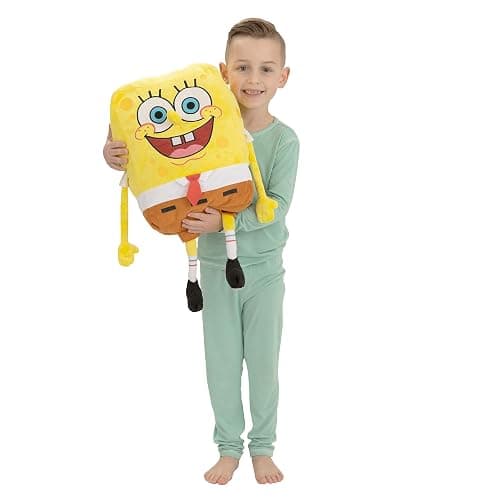 Spongebob Kids Bedding Super Soft Plush Cuddle Pillow Buddy, One Size, By Franco thumbnail 2
