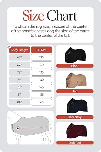 HORZE Kiel Fleece Horse Cooler Blanket | Quick-Dry Fleece Horse Cooler Sheet with X-Surcingles & Tail Cord - Black - 81 in thumbnail 3
