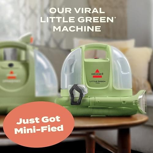 BISSELL Little Green Mini Portable Carpet and Upholstery Deep Cleaner, Car/Auto Detailer, with HydroRinse Self-Cleaning Tool and 4" Tough Stain Tool, Tea Green, 4075 thumbnail 2