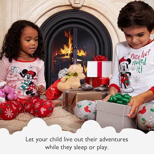 Disney unisex-child 6-piece Snug-fit Cotton Pajama Set, Soft & Cute for Kids thumbnail 2