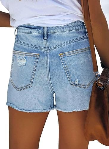 MODARANI Denim Shorts for Women Distressed Jean Shorts Ripped Summer Hot Short thumbnail 4