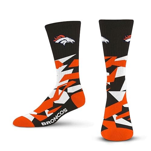 For Bare Feet Shattered Camo Crew Sock NFL - Image 1