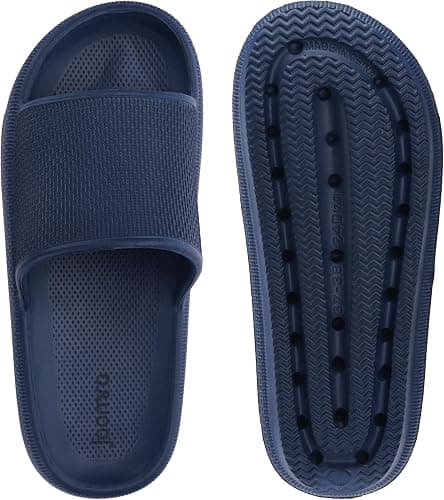 Joomra Pillow Slippers for Women and Men Non Slip Quick Drying Shower Slides Bathroom Sandals | Ultra Cushion | Thick Sole thumbnail 5