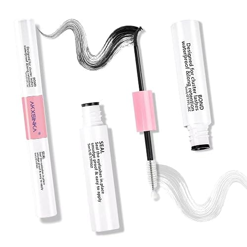 AKXSINKA Lash Bond and Seal Lash Glue, Lash Cluster Glue for DIY Eyelash Extension, Strong Hold 72 Hours eyelash bond and seal waterproof for sensitive eyes - Image 1