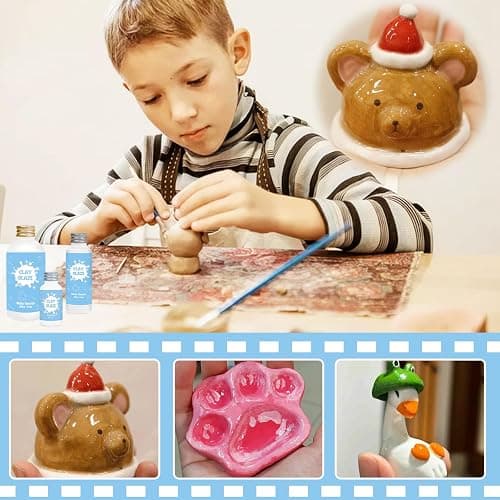 100ml Air Dry Clay Glaze, Air Dry Clay Varnish Can Not Only Used to Prevent Clay Cracking, Scratches, and Wear, It Can Also Having a Gloss Glaze Effect (Gloss) thumbnail 6