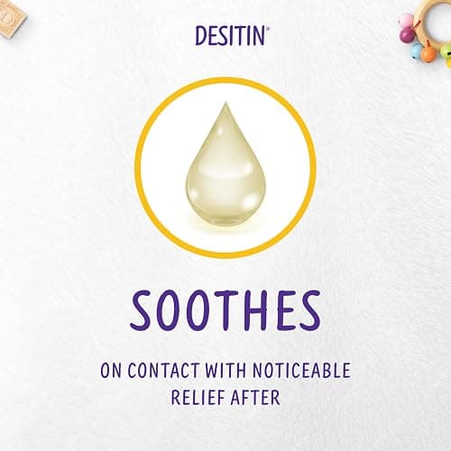 Desitin Maximum Strength Baby Diaper Rash Cream, 40% Zinc Oxide, Hypoallergenic No Added Parabens & Dyes, Protects & Relieves Baby’s Skin for Up to 12 Hours, Prevents Diaper Rash, 4.8 oz Tube thumbnail 6