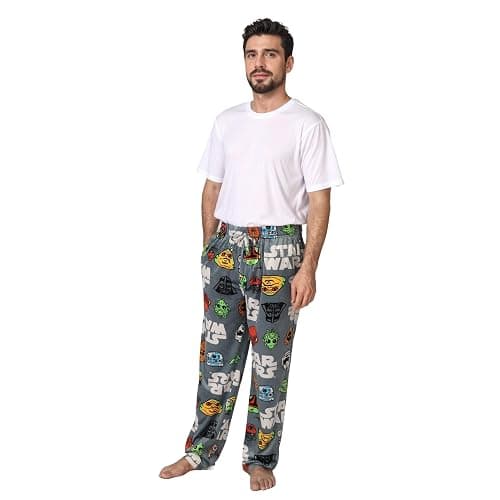STAR WARS mens Pajama Bottom, Lounge Pant With Drawstring, Ultra-soft & Comfortable thumbnail 4