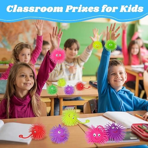 24 PCS Light Up Balls Party Favors for Kids 4-8 8-12 Sensory Squeeze Toys Bulk LED Puffer Balls Classroom Prizes Goodie Bags Stuffers Pinata Fillers Birthday End of Year Student Return Gifts thumbnail 4