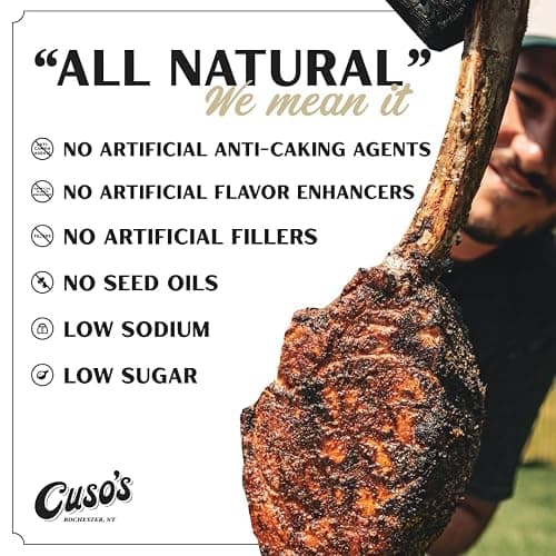 Cuso's Hot Honey BBQ Seasoning Rub - All-Purpose Spice Blend for Meat, Chicken, Pork - Hot Rub for Grilling, Smoking & Cooking - 5 oz Bottle, 1 Count BBQ Spice thumbnail 4