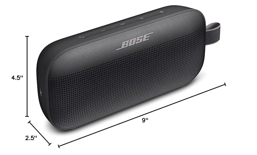 Bose SoundLink Flex Bluetooth Portable Speaker, Wireless Waterproof Speaker for Outdoor Travel - Black (Renewed) thumbnail 9