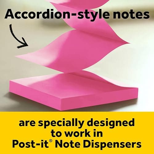Post-it Note Dispenser, White Cat Design, 1 Dispenser, 1 Pad, 45 Sheets | Sticky Notes Holder for Desk, Classroom or Office Supplies thumbnail 6