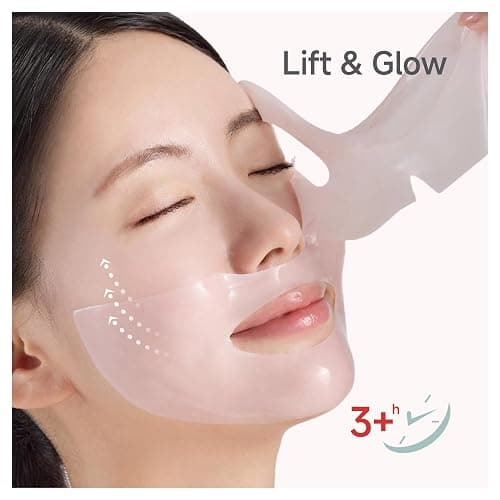 CANDORLOV Overnight Collagen Lifting Face Mask 5 Sheets, Korean Face Lifting Deep Hydrogel Mask for Glass Skin, Anti-Aging with PDRN, Hyaluronic Acid for Elasticity, Firmness thumbnail 2