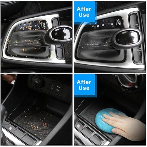 TICARVE 2pack Car Interior Cleaner Gel Car Accessories Cleaning Detail Kit | Car Essentials Cleaning Supplies Slime Car Putty For Cleaning Keyboard Office Laptop Dust Remover Reusable Gift For Men Women thumbnail 3