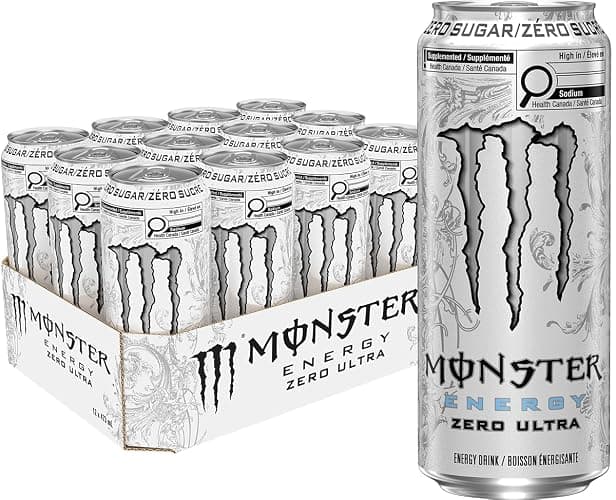 Monster Energy, Zero Ultra, 473mL Cans, Pack of 12 - Image 1