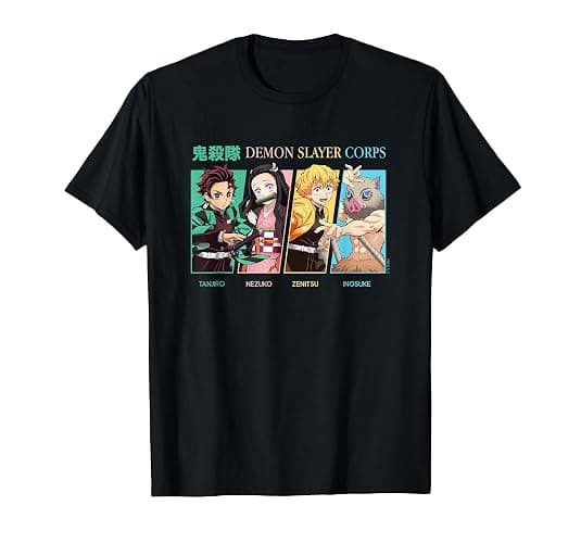 Demon Slayer: Kimetsu no Yaiba Tanjiro Nezuko Corps Portrait T-Shirt - Image 1