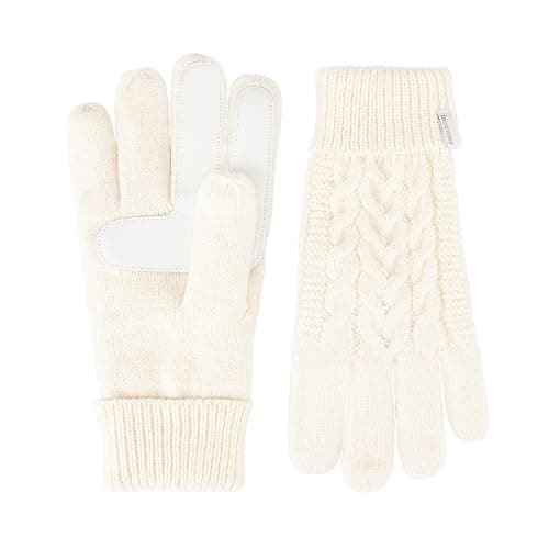 isotoner womens Touchscreen Cable Knit Sherpasoft Gloves - Image 1