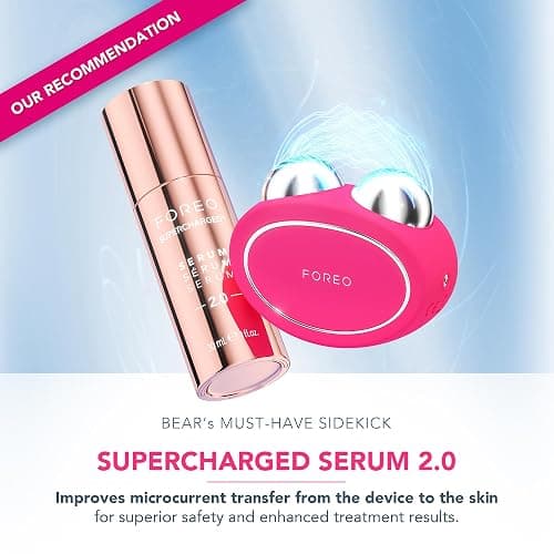 FOREO Bear 2 Advanced Toning Microcurrent Facial Device -Face Sculpting Tool - Firm & Contour - Non-Invasive - Increases Skin Care Absorption - Fuchsia thumbnail 4