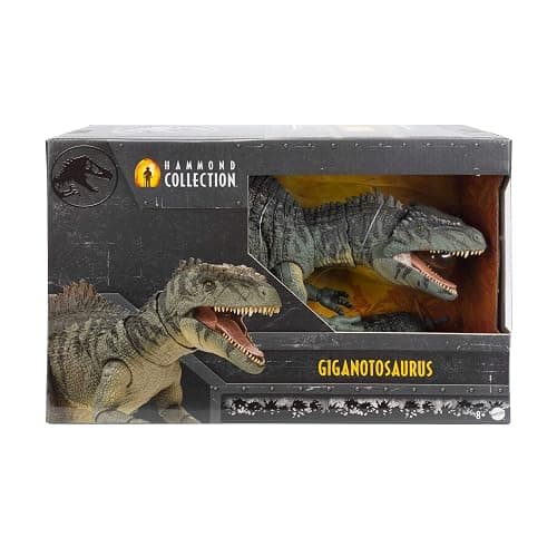 Mattel Jurassic World Dominion Hammond Collection Giganotosaurus Dinosaur Figure, 21 Articulations, Glass Eyes, Wired Tail & Posable Tongue thumbnail 7