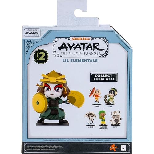 Jazwares Avatar: The Last Airbender Suki - 4-Inch Mini Figure in Kawaii Style in Dynamic Pose with Display Base thumbnail 6