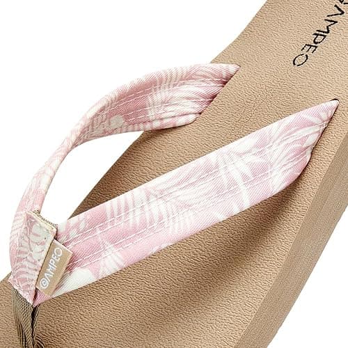 Ampeo Women's Arch Support Flip Flops Comfortable Casual Summer Beach Thong Sandals thumbnail 2