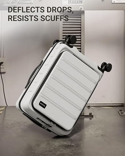 TAKUMI Suitcases with Wheels, Expandable Carry on Luggage, 3 Piece Set | Luggage Sets, Front Pocket, Hardside, Lightweight, 360° Spinner Wheels, TSA Lock, Family Business Travel, White, 20/24/28 thumbnail 6