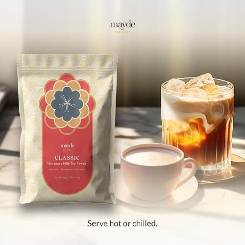 Mayde Taiwanese Classic Milk Tea Powder, Instant MilkTea Powder From Taiwan, For Boba Milk Tea, 2.2 lbs - Classic thumbnail 6