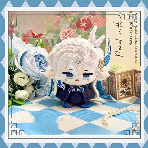 TOPLITHE Genshin Kuscheltier, 12CM Anime Plüschtier Niedliche Weiche Stoffpuppe Impact Schlüsselanhänger Carcoon Figur Als Geschenk for Fans(Neuvillette) thumbnail 4