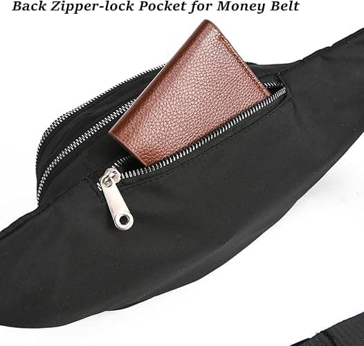 6 Pieces Crossbody Bags for Men Women, 6 Colors Adjustable Fanny Pack with Large Pockets, Waterproof Waist Money Belts, Shoulder Pouch, Portable Chest Bag for Travel Shopping Running Sport School thumbnail 7