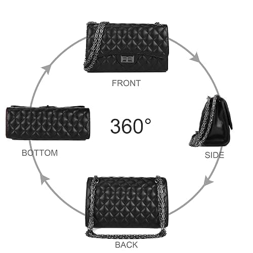 Gladdon Quilted Crossbody Purse for Women Trendy Ladies Shoulder Bag with Chain Designer Purses thumbnail 7