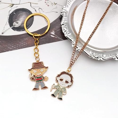 WOCRAFT 24pcs Halloween Charms, Gold Enamel Horror Classic Movie Characters Charms for Jewelry Making Bracelets Necklaces Earrings Craft Making thumbnail 6