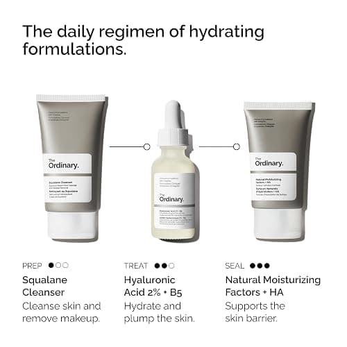The Ordinary The Daily Set, Daily Skincare Routine with Squalane Cleanser, Hyaluronic Acid 2% + B5, and Natural Moisturizing Factors + HA | Skin Care Set thumbnail 2