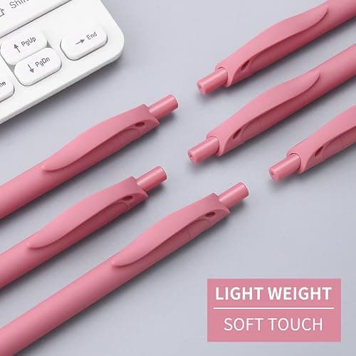 Deegtran Pens Bulk, 50 Pack No Bleed Red Click Pens, Wholesale Retractable Ballpoint Pens, Pens Medium Point, Smooth Ink Pens, 1.0MM Red Ink thumbnail 5