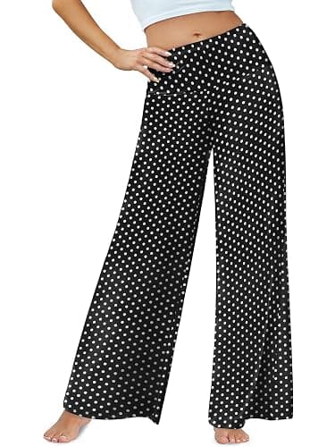 Arolina Women's Stretchy Wide Leg Palazzo Lounge Pants Casual Comfy High Waist Palazzo Pants thumbnail 2