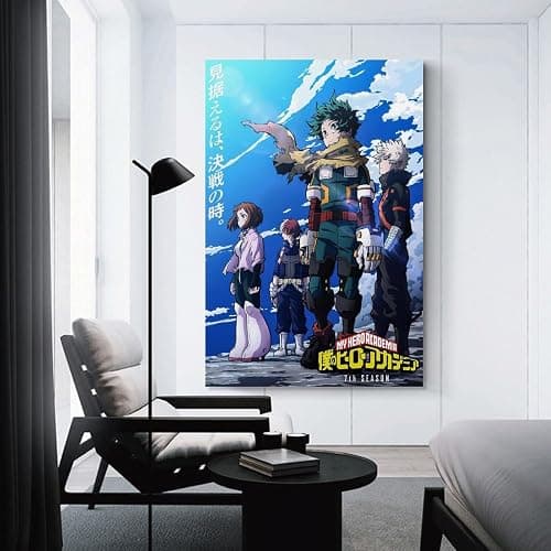 My Hero Academia Decorative Painting Canvas Wall Art And Art Picture Print - Modern Family Bedroom Decor - 08x12in (20x30cm) thumbnail 3
