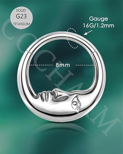 Moon Daith Earring thumbnail 3