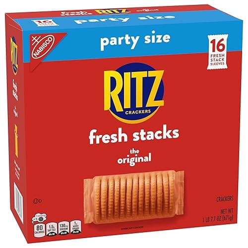 RITZ Fresh Stacks Original Crackers, Party Size, Christmas Stocking Stuffers, Holiday Crackers, 23.7 oz (16 Stacks) thumbnail 15