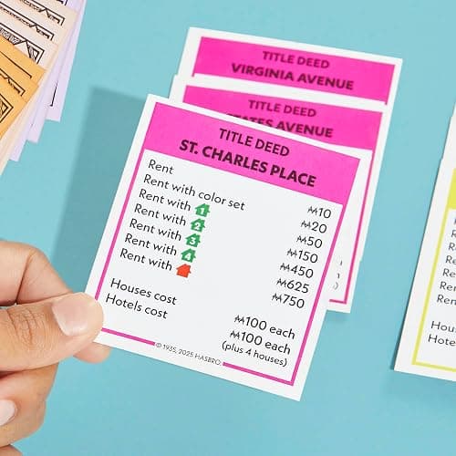 Monopoly Board Game | Classic Game with Storage Tray and Larger Tokens | Ages 8+ | 2 to 6 Players | Family Games for Kids and Adults | Kids thumbnail 7