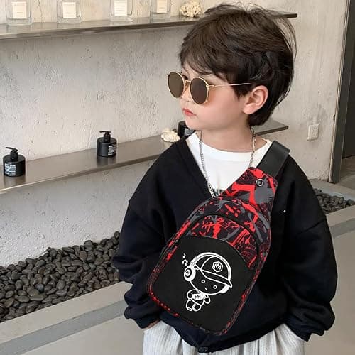 Bluboon Small Sling Bag Crossbody Bags Camouflage Fanny Packs Chest Bag Travel Chest Gifts for Boys thumbnail 5