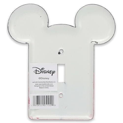 Disney Mickey Mouse Metal Light Switch Plate - Mickey Mouse Switch Plate Decoration for Kids' Bedroom, Play Room or Movie Room thumbnail 4
