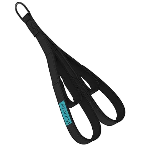 Vulken Tricep Rope Cable Attachment. Two Size in One Extra Long Pull Down Rope. Triceps Extension Straps Gym Equipment. Home Workout Handles for Resistance Bands. - Image 1