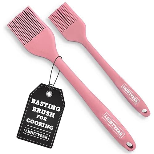 Lightyear Silicone Basting Brush for Cooking – Pastry Brush Set | Silicone basting brush for grilling, BBQ and baking – baster brush, silicone pastry brush, sauce brush, dishwasher safe - Image 1