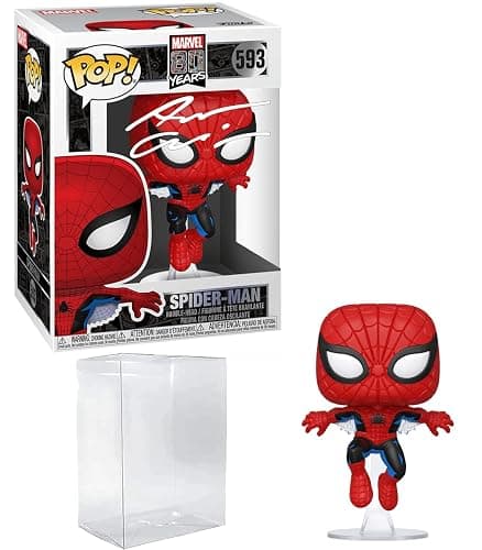 Andrew Garfield Spider-Man #593 Facsimile Signed Reprint Laser Autographed Funko POP! Marvel Figurine with Protector Case thumbnail 3
