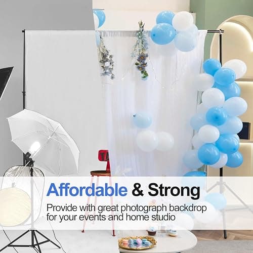 EMART Backdrop Stand Kit, 10x7ft (WxH) Adjustable Photo Backdrop Stands Kit thumbnail 7