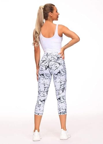 THE GYM PEOPLE Womens' Yoga Pants High Waist with Pocket Tummy Control thumbnail 6