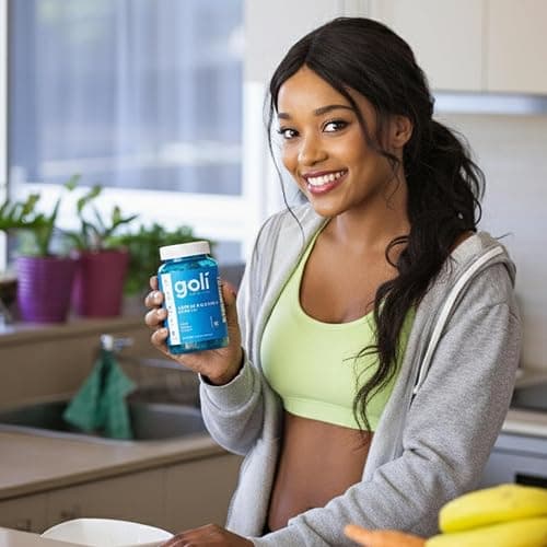 Goli Ashwagandha Gummies with KSM-66 and Vitamin D - Premium Root Extract - Vegan, Non-GMO - Mixed Berry Flavor - 60 Count (Pack of 1) thumbnail 4