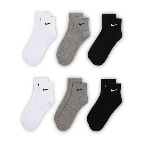 Nike Unisex Adult Everyday Cushioned Training Ankle Socks (6-Pack) | Mens and Womens - Image 1