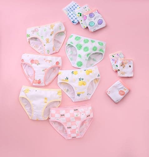 Youlebao Little Girls' Soft Cotton Underwear Breathable Comfort Panty Briefs Toddler Undies (Pack of 12) thumbnail 2