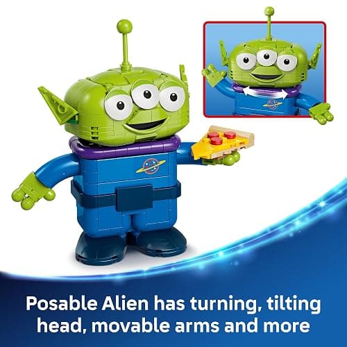LEGO Disney and Pixar Toy Story Alien with Pizza Planet Rocket Ride - Building Toy for Girls & Boys, Ages 9+ - Disney Gift Idea - Kids Bedroom Decor - 43307 thumbnail 6